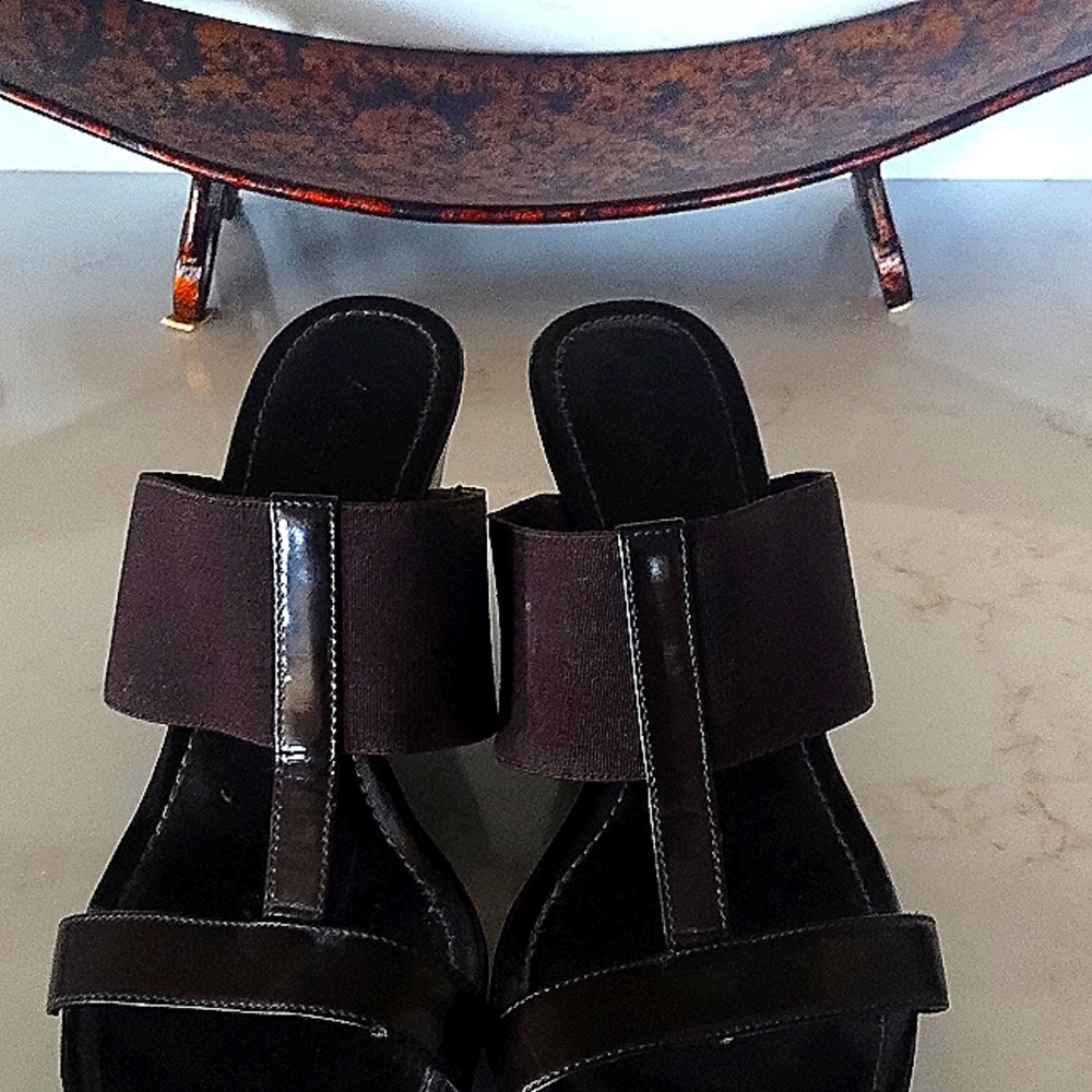 Brown Wedge Sandals